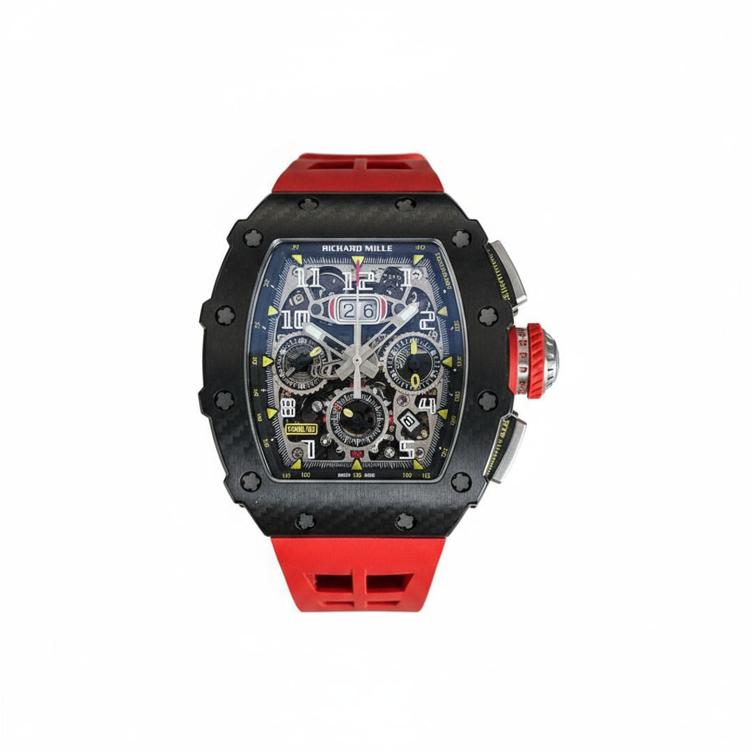 RICHARD MILLE BLACK RED 47MM