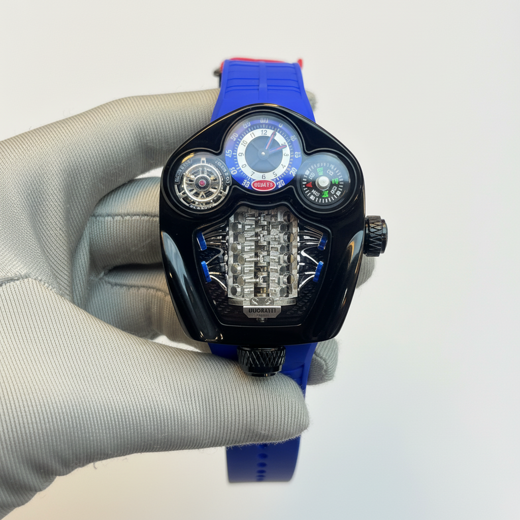 JACOB & CO BUGATTI TOURBILLON EDITION Blue Strap