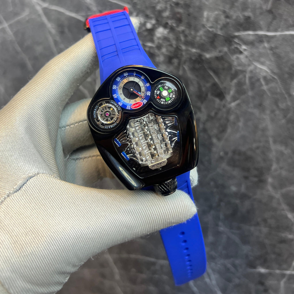 JACOB & CO BUGATTI TOURBILLON EDITION Blue Strap