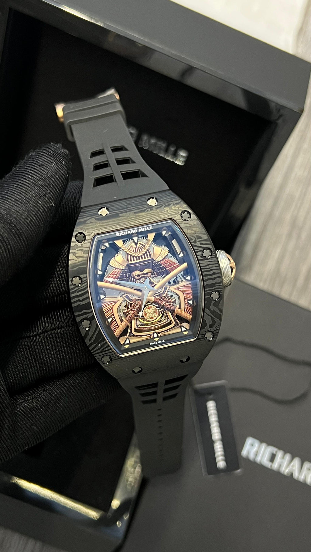 Richard Mille RM 047 TS on Black Rubber Strap