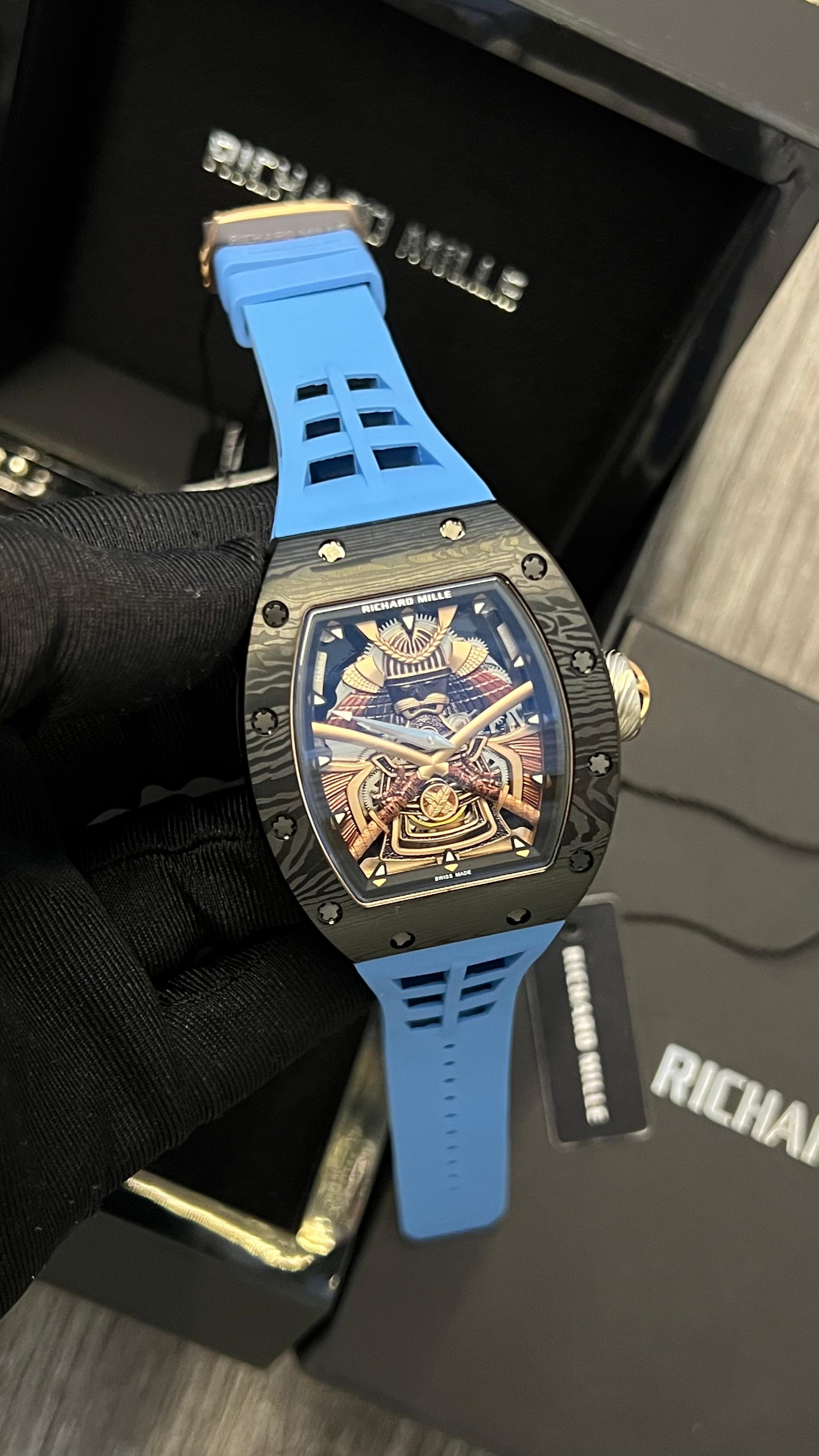 Richard Mille RM 047 TS on Blue Rubber Strap
