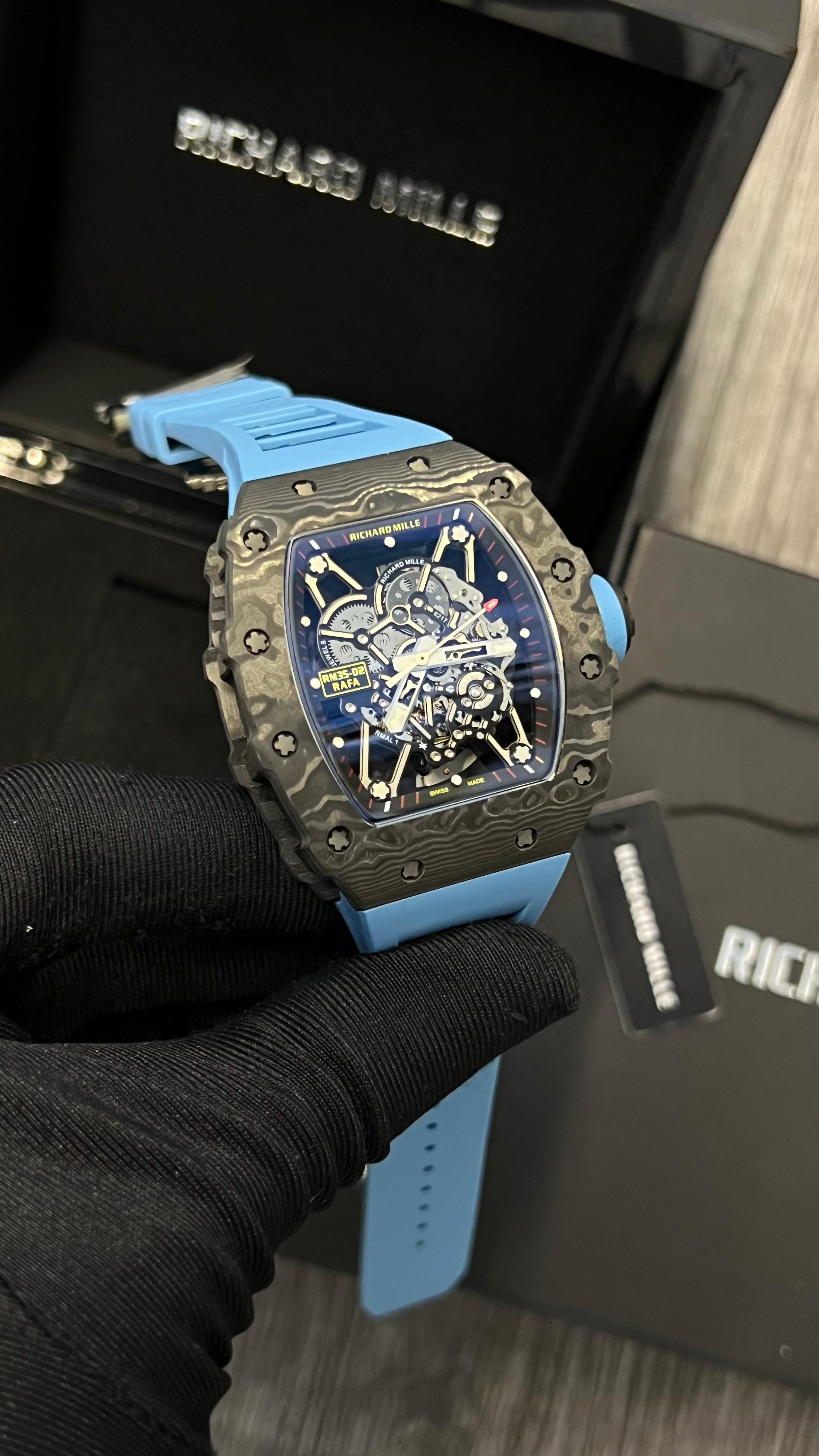 Richard Mille RM 35-02 Rafael Nadal – Carbon-black Blue Edition