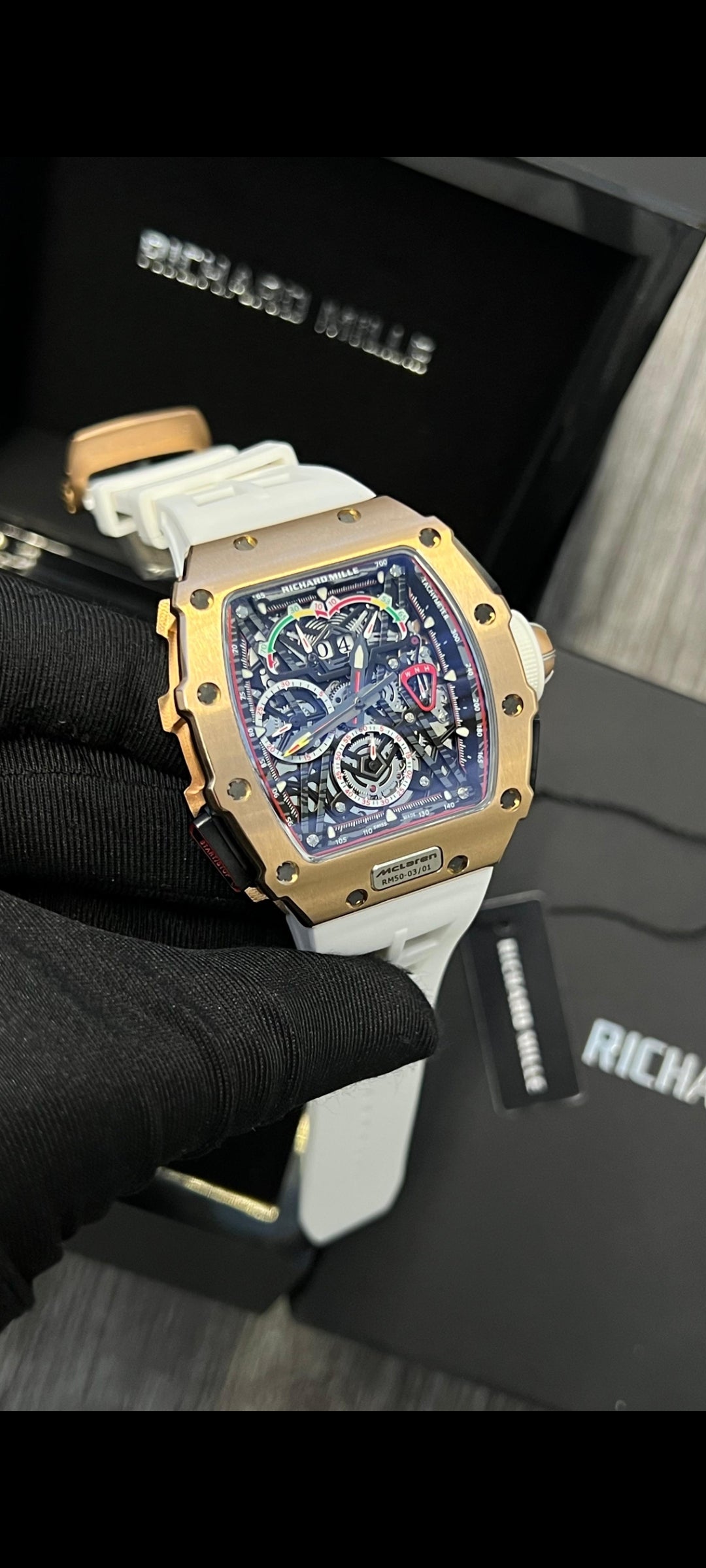 Richard Mille RM 11-03 FM  Rose gold_White